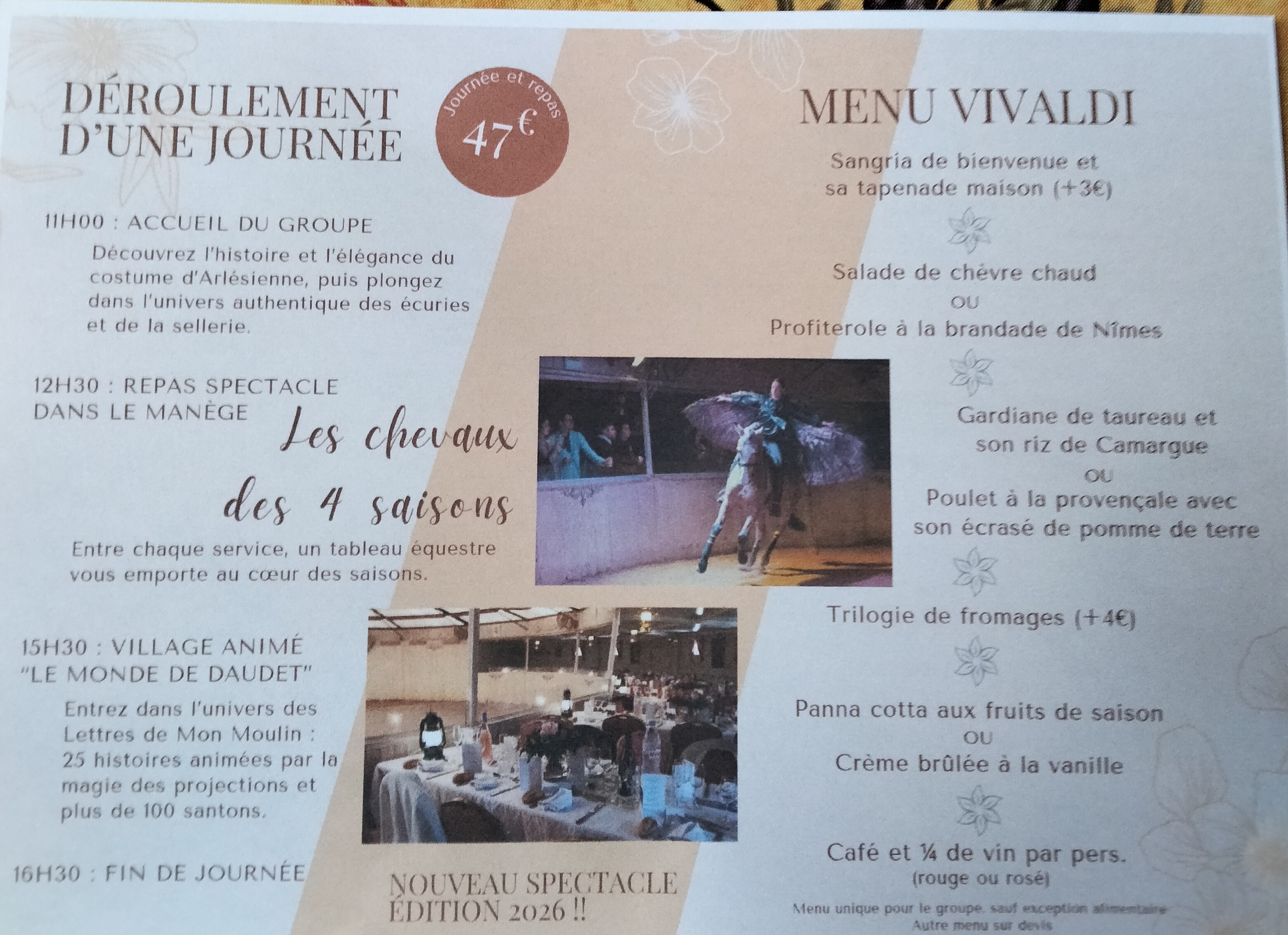 Sortie cabaret équestre